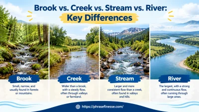 Brook vs. Creek vs. Stream vs. River