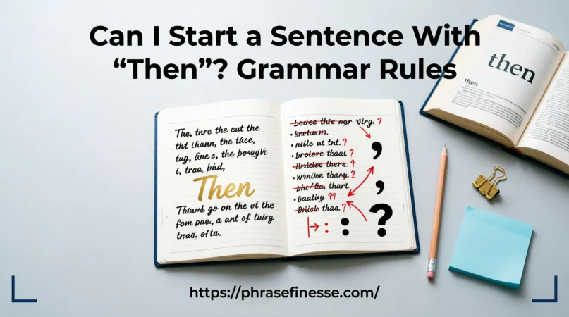 Can I Start a Sentence With “Then”