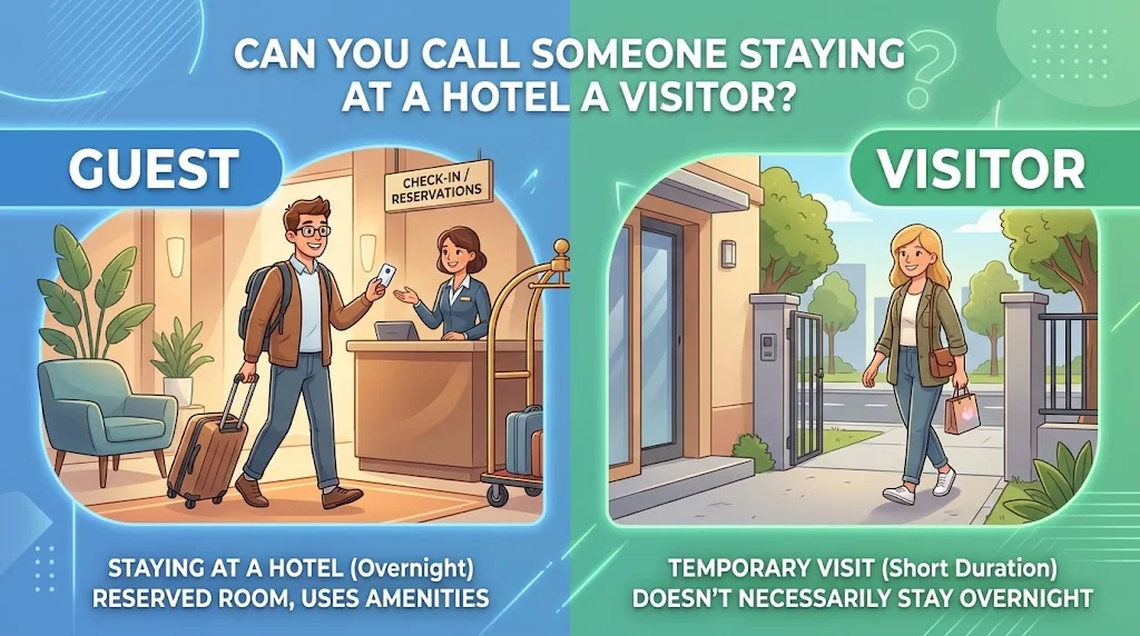 Can You Call Someone Staying at a Hotel a Visitor