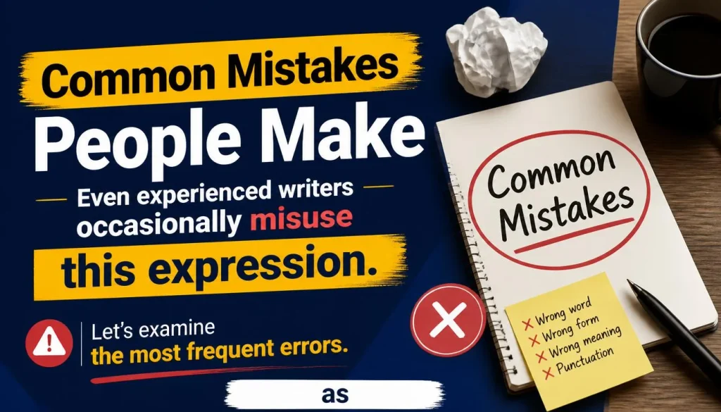 Common Mistakes People Make