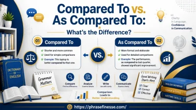 Compared To vs. As Compared To