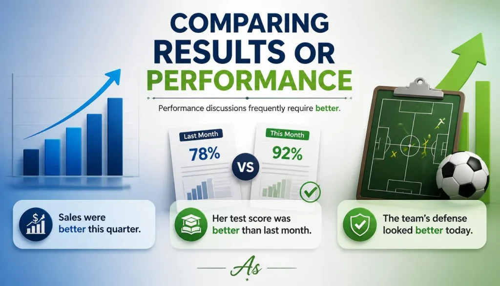 Comparing Results or Performance