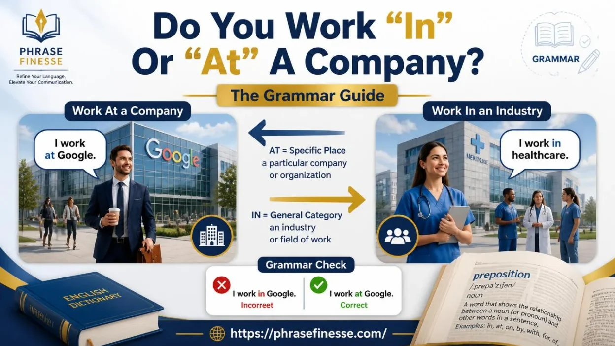 Do You Work “In” Or “At” A Company