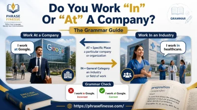 Do You Work “In” Or “At” A Company