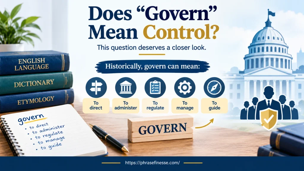 Does “Govern” Mean Control