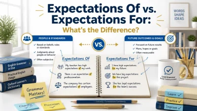 Expectations Of vs. Expectations For