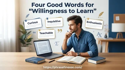 Four  Good Words for “Willingness to Learn”