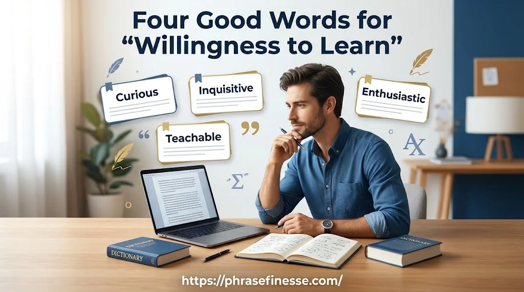 Four  Good Words for “Willingness to Learn”