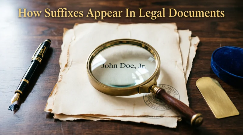 How Suffixes Appear In Legal Documents
