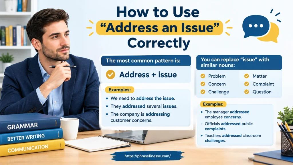 How to Use “Address an Issue” Correctly
