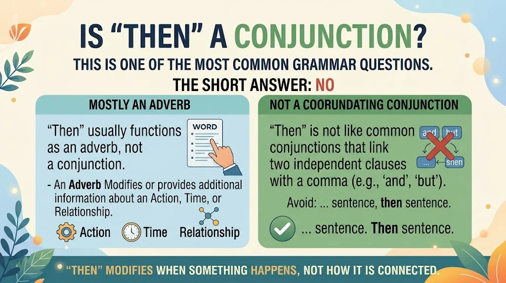 Is “Then” a Conjunction