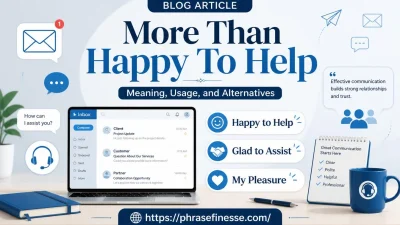 More Than Happy To Help
