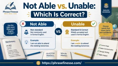 Not Able vs. Unable