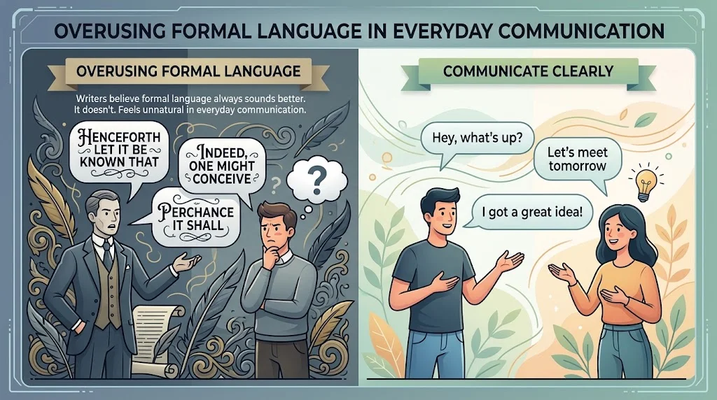 Overusing Formal Language