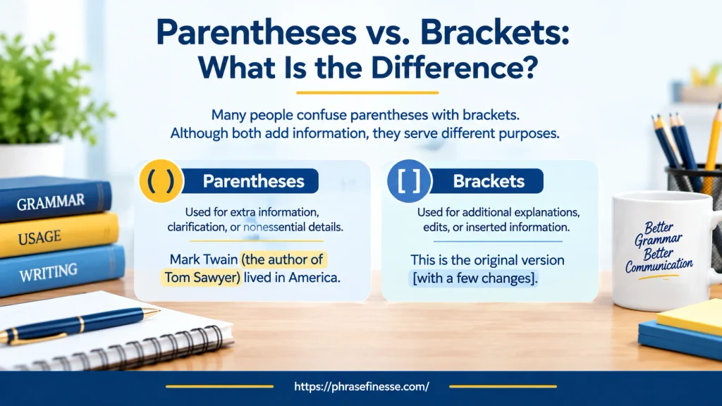 Parentheses vs. Brackets: What Is the Difference