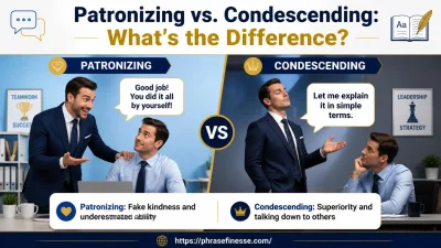 Patronizing vs. Condescending