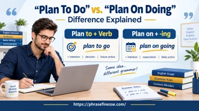 “Plan To Do” vs. “Plan On Doing”Difference Explained