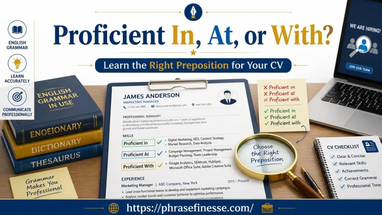 Proficient In, At, or With