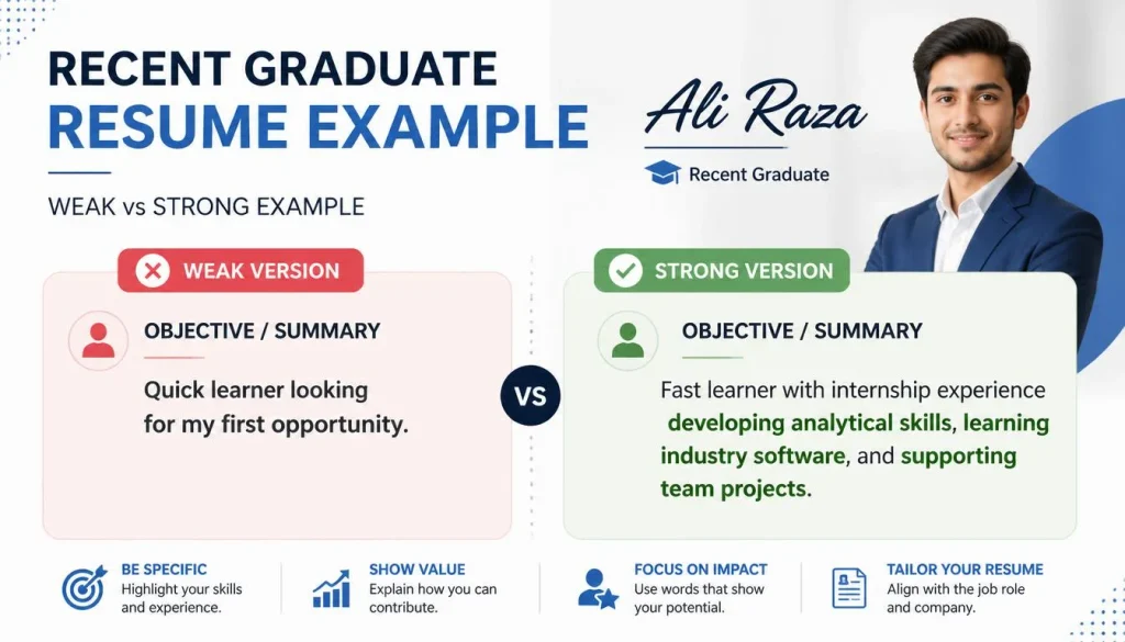 Recent Graduate Resume Example