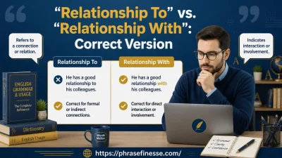 “Relationship To” vs. “Relationship With”