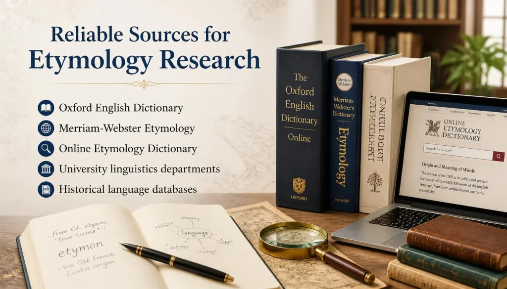 Reliable Sources for Etymology Research