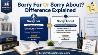 Sorry For Or Sorry About