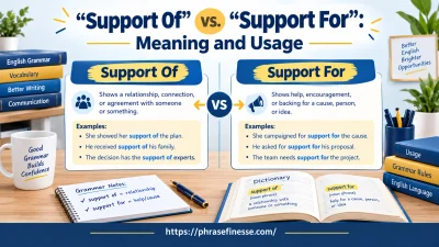 “Support Of” vs. “Support For”