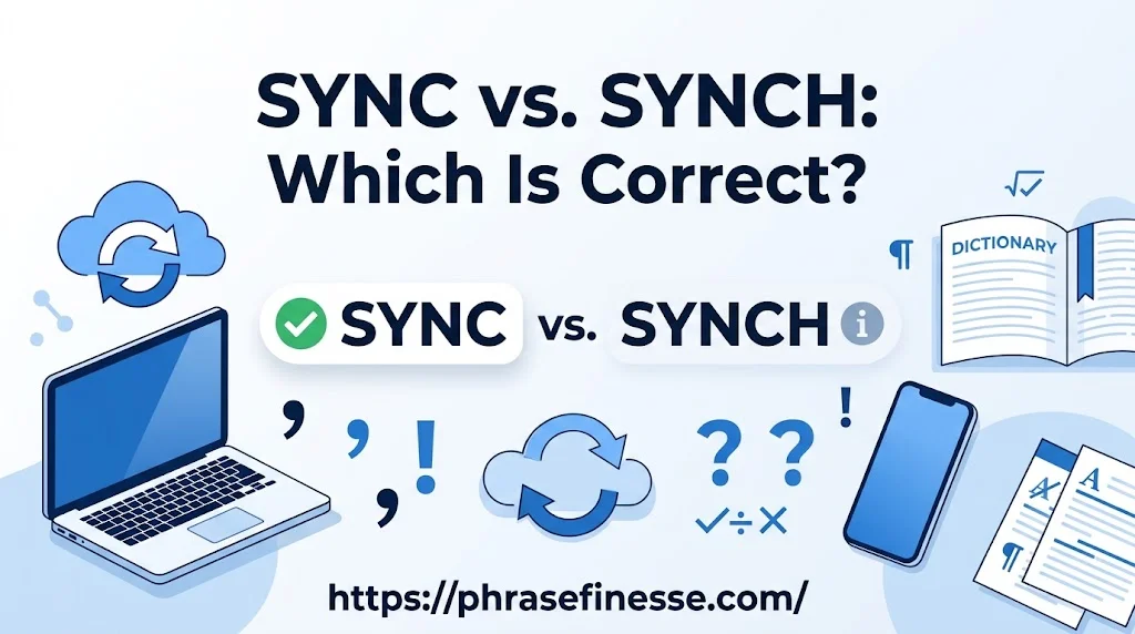 Sync vs. Synch
