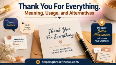 Thank You For Everything