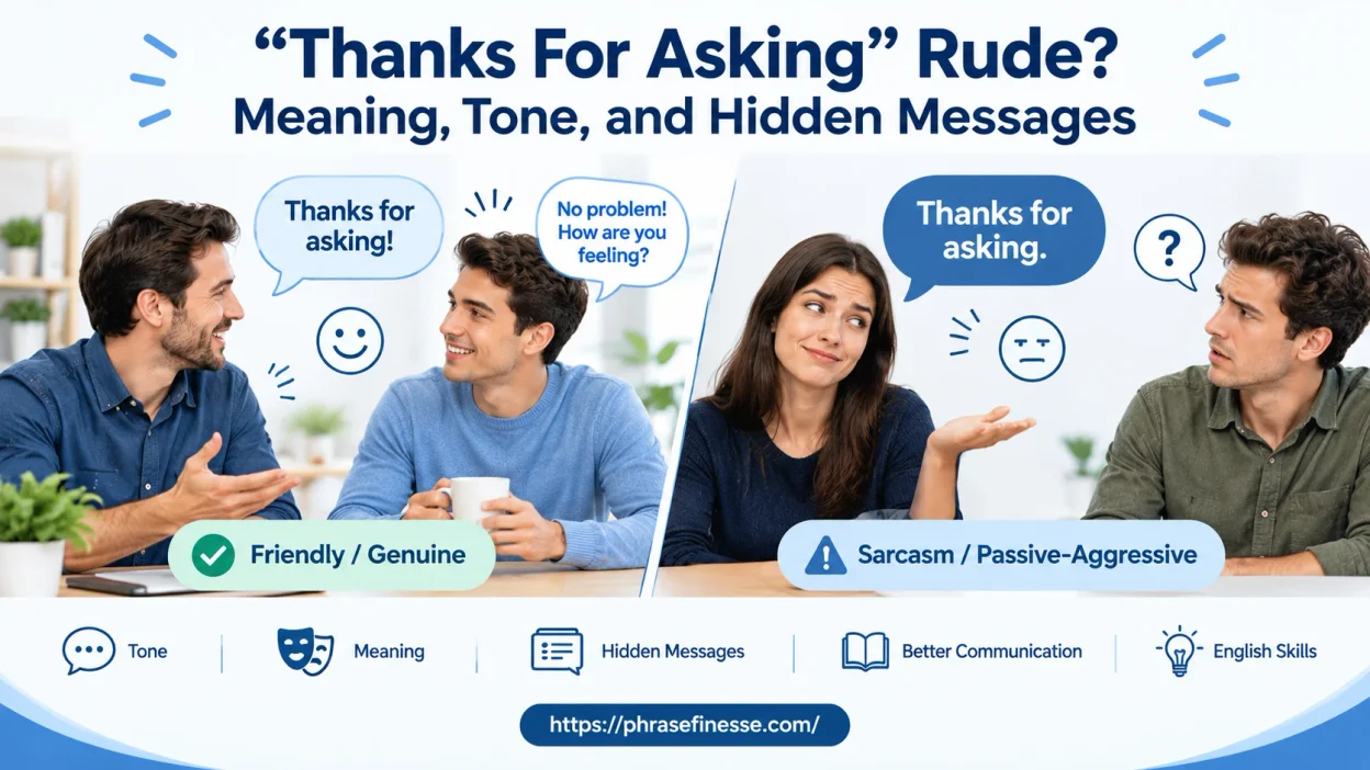“Thanks For Asking” Rude