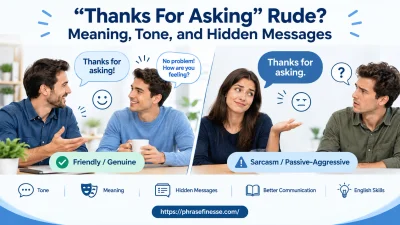 “Thanks For Asking” Rude