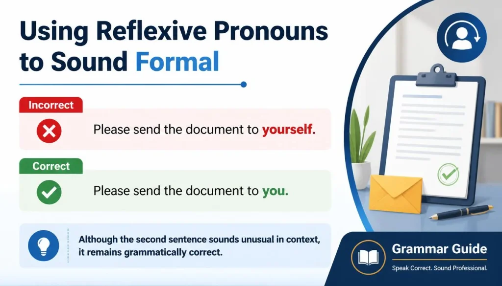 Using Reflexive Pronouns to Sound Formal