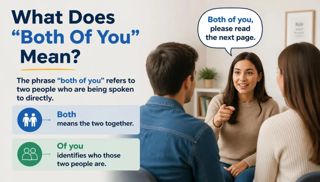 What Does “Both Of You” Mean