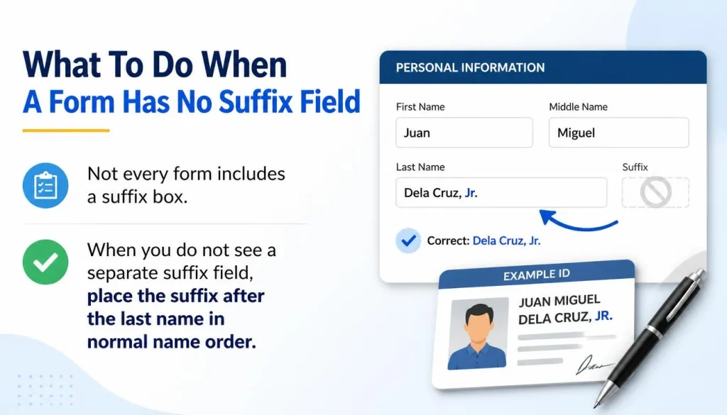 What To Do When A Form Has No Suffix Field