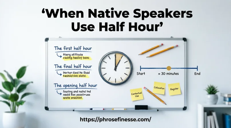 When Native Speakers Use Half Hour