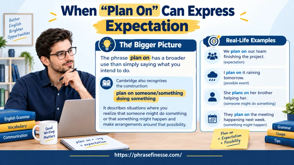 When “Plan On” Can Express Expectation