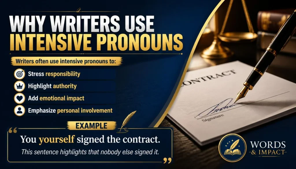 Why Writers Use Intensive Pronouns