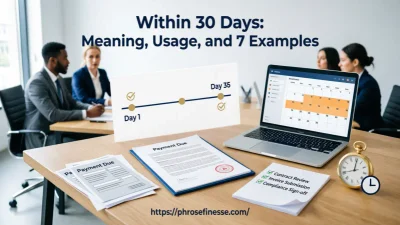 Within thirty Days