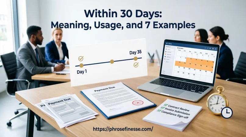 Within thirty Days